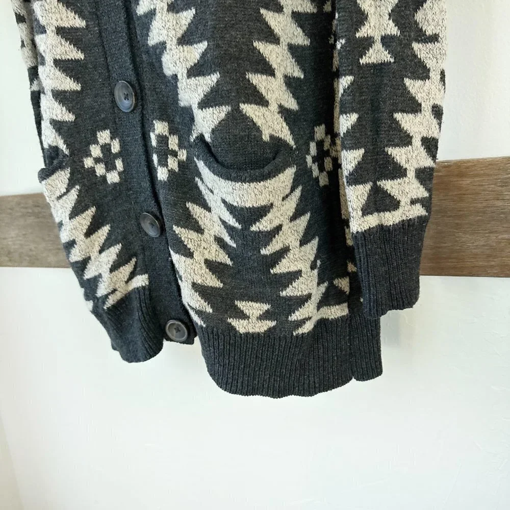 Elodie Mohair Blend Southwestern Sweater M‎ Cardigan - Picture 5 of 7